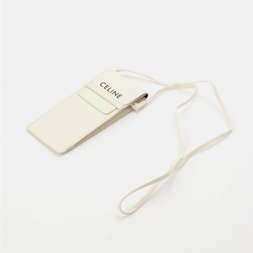 Celine Ivory crossbody pouch phone wallet sunglasses